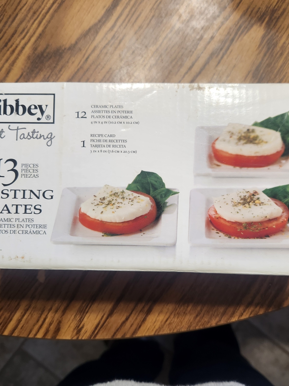 Libbey White Ceramic Tasting Plates - Set of 12